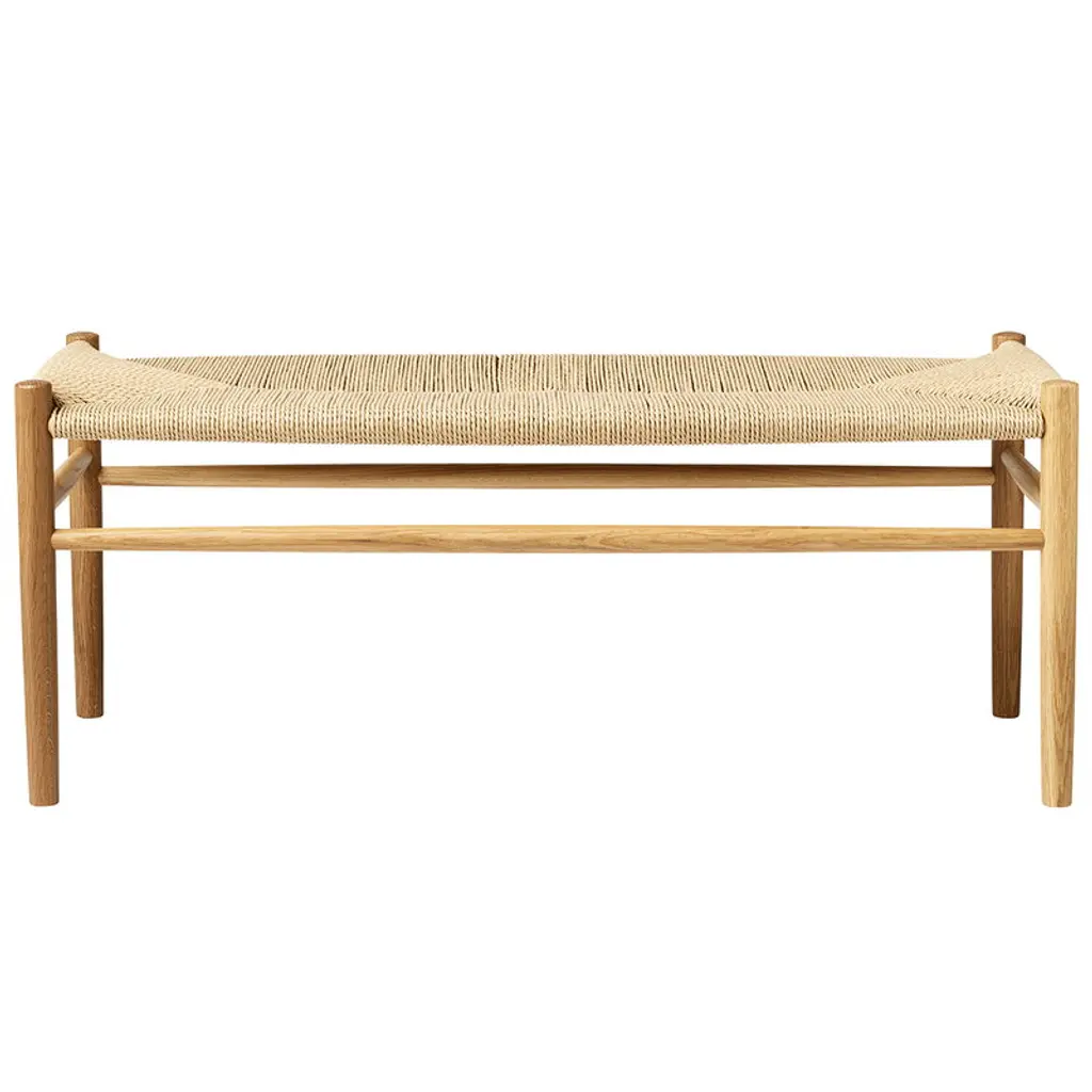 J83b Bench, Lacquered Oak