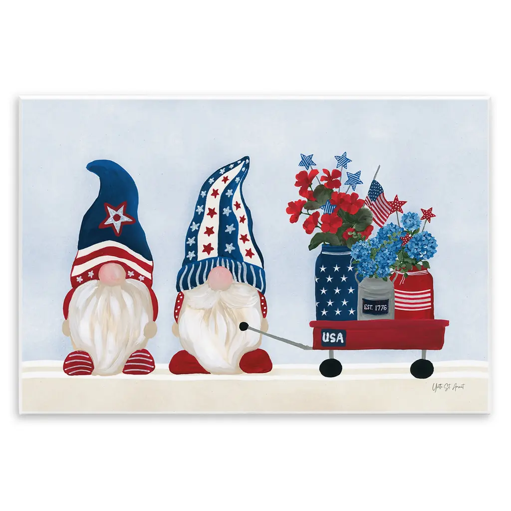 Stupell American Gnome & Wagon Wall Plaque Art Design By Yvette St. Amant - 19 X 13