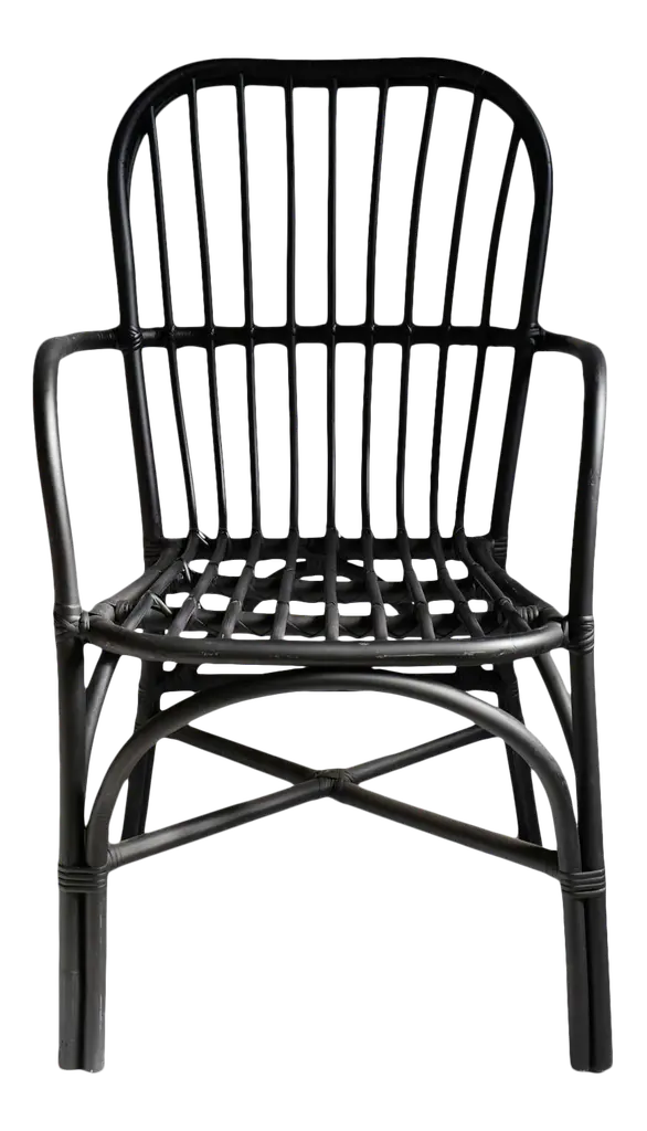 Black Bamboo Dining Chair