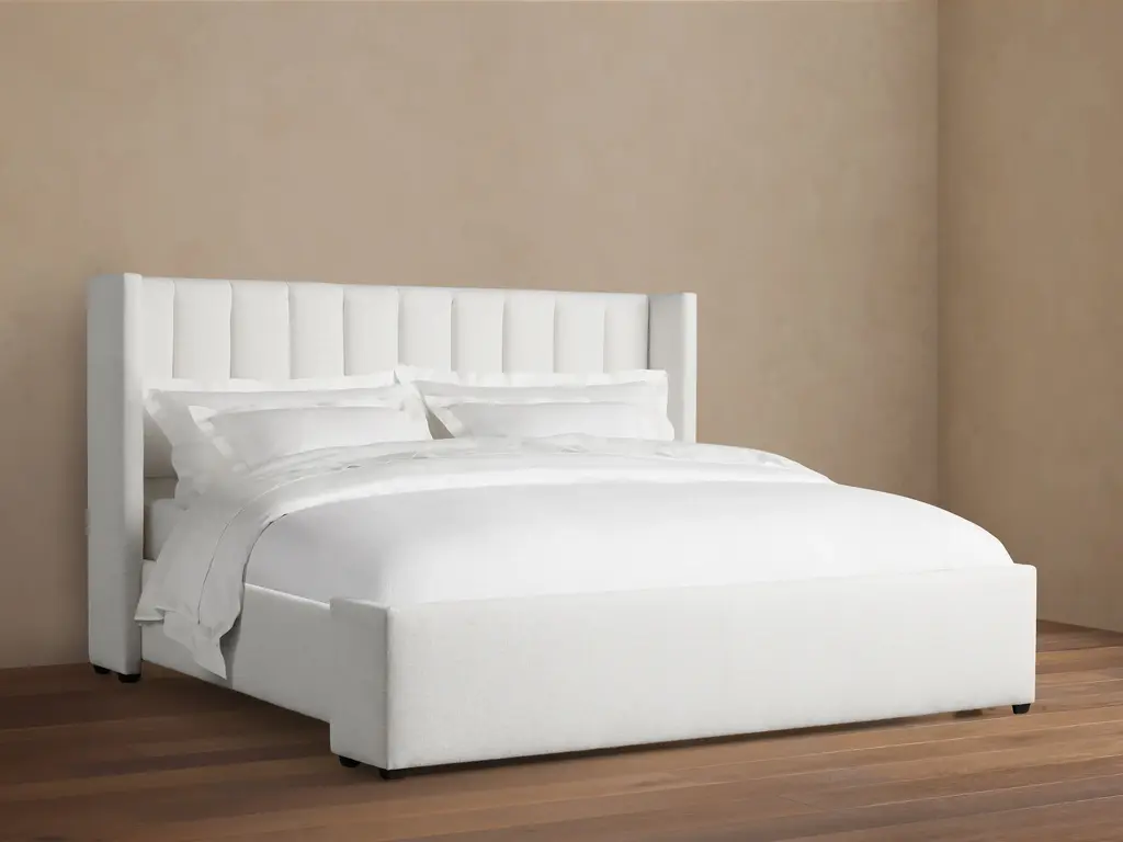 Wyller Channel-stitched Bed With Low Footboard