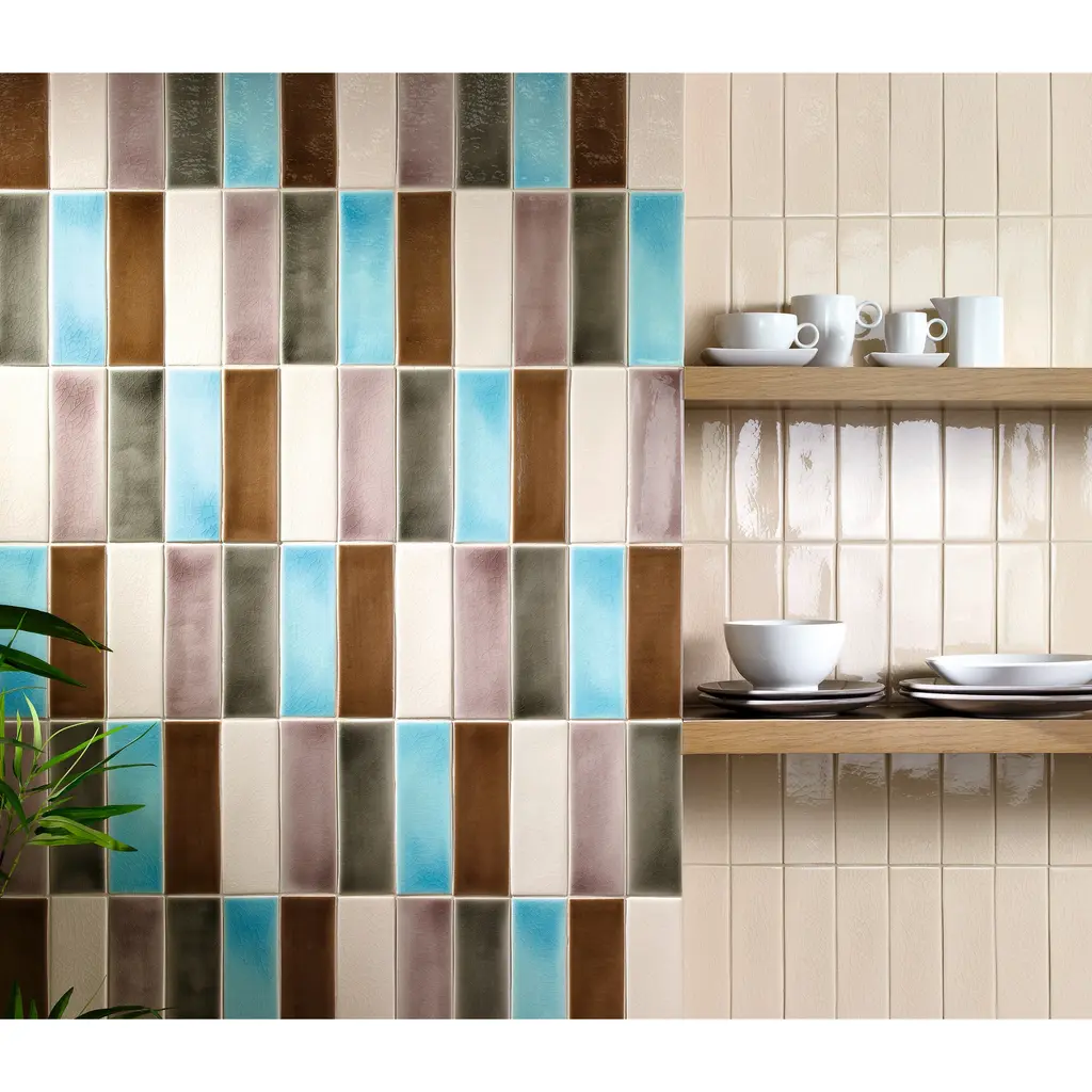 Industry Tile 2.5"x8" Metropolis Crackled Ash Ceramic Wall Tile (10.75 Sq. Ft. Per Box) - 1 Sample