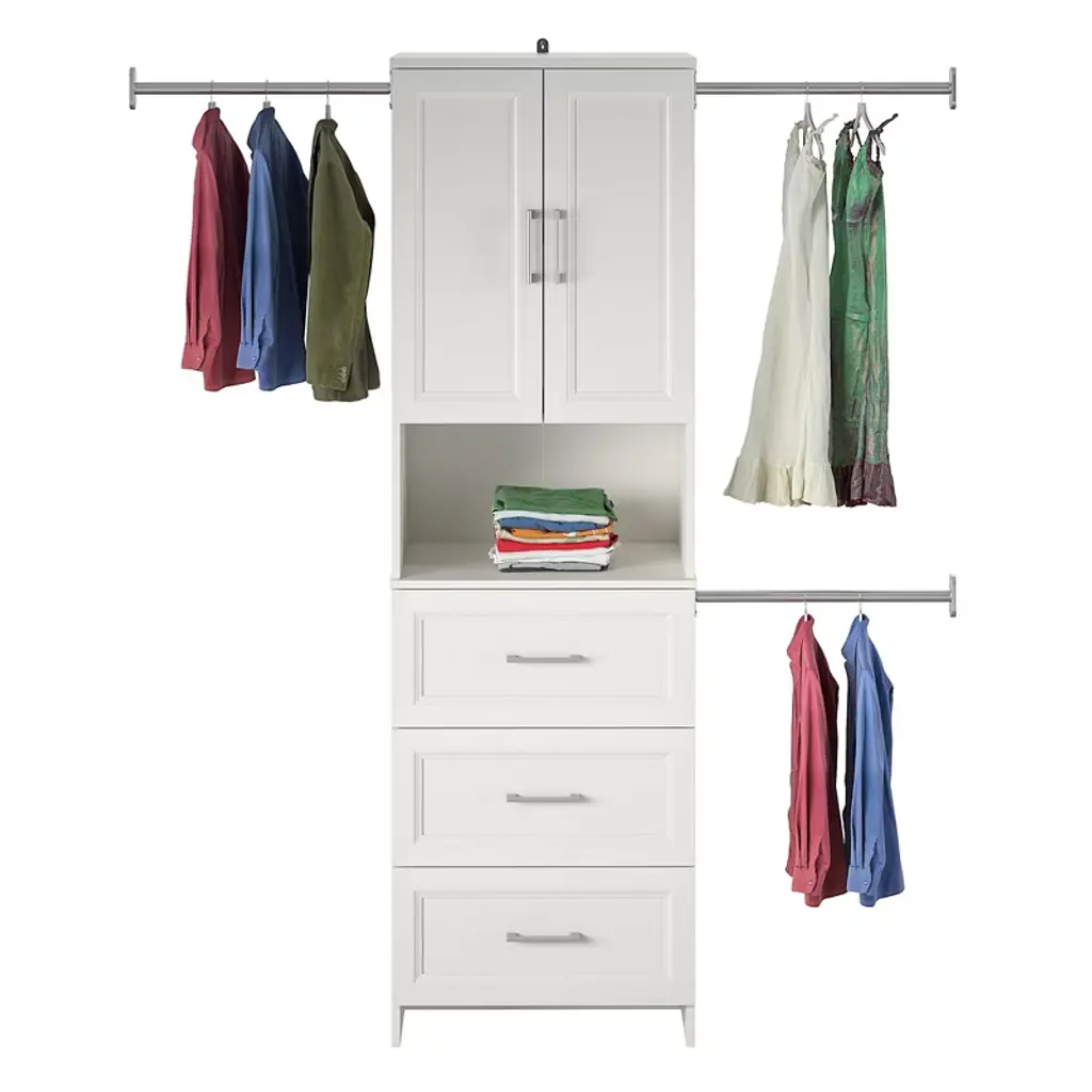 Nevaeh Ridge 3 Drawer Closet Storage, White