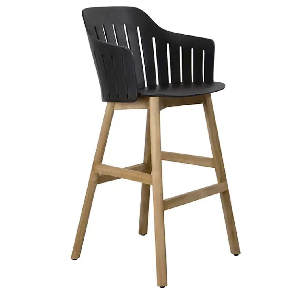 Choice Indoor/outdoor Bar Chair With Teak Base