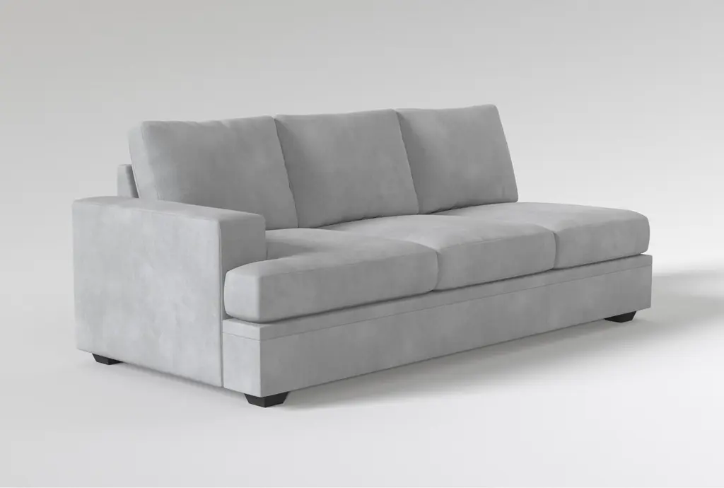Bonaterra Dove Grey Fabric Left Arm Facing Sofa