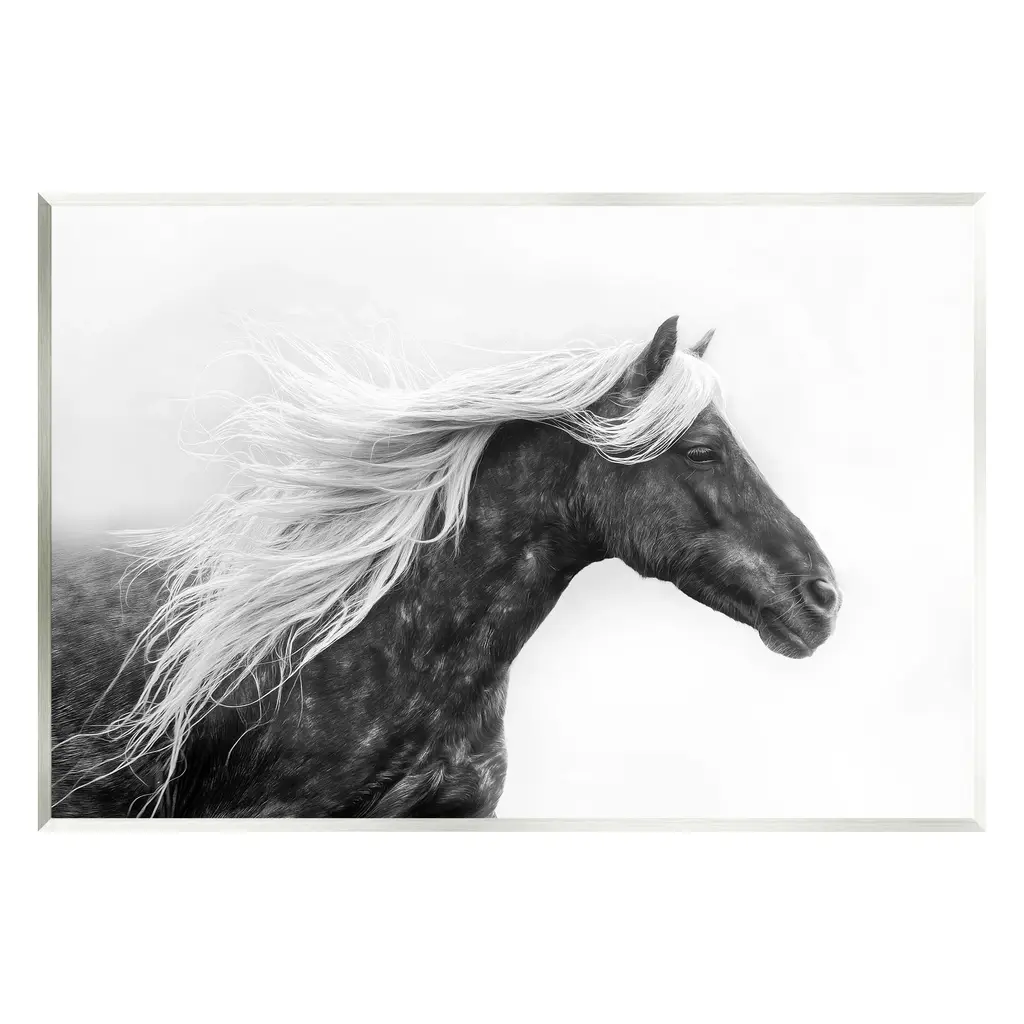 Stupell Horse With White Mane Wall Plaque Art Design By Phburchett - 15 X 10