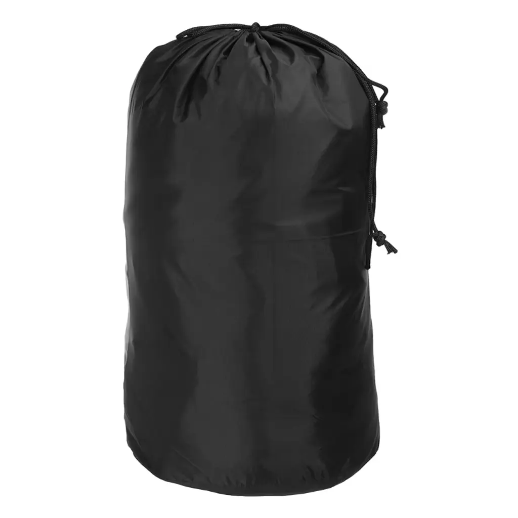 Unique Bargains Sleeping Bag Accessory Drawstring Waterproof Dust Stuff Sack Black 12 X 24 Inch