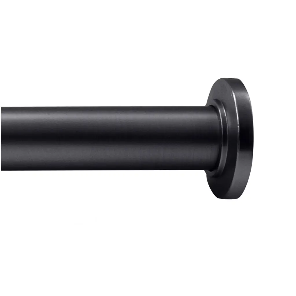 Moda At Home 41"-76" Draper Tension Shower Curtain Rod Black