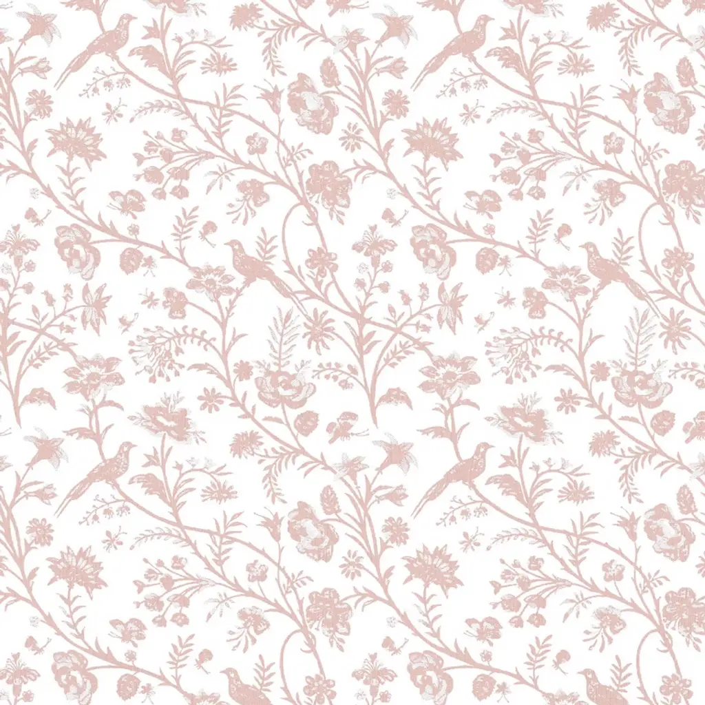 Laura Ashley Shepherd’s Purse Dark Blush Wallpaper