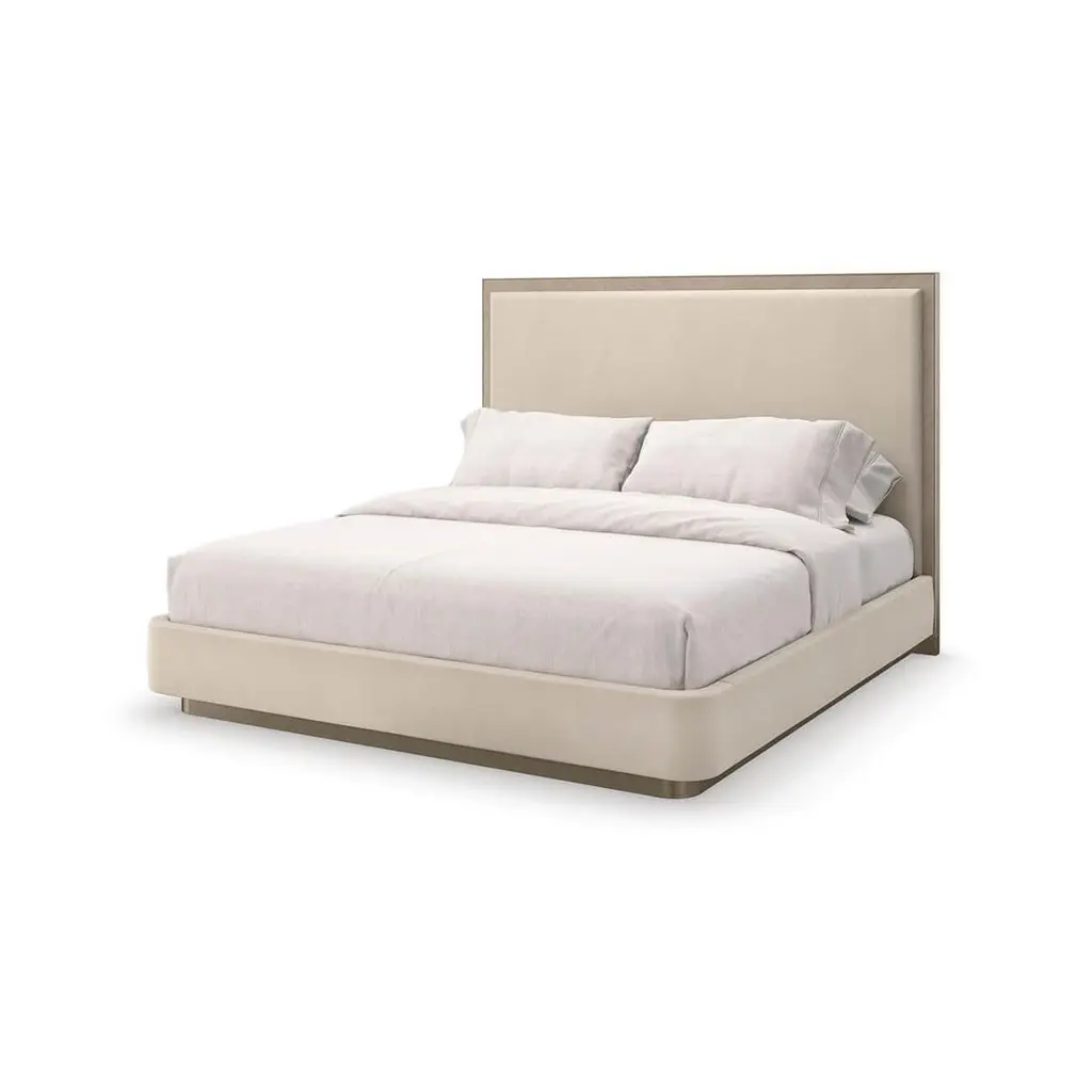 Classic Modern Upholstered King Bed