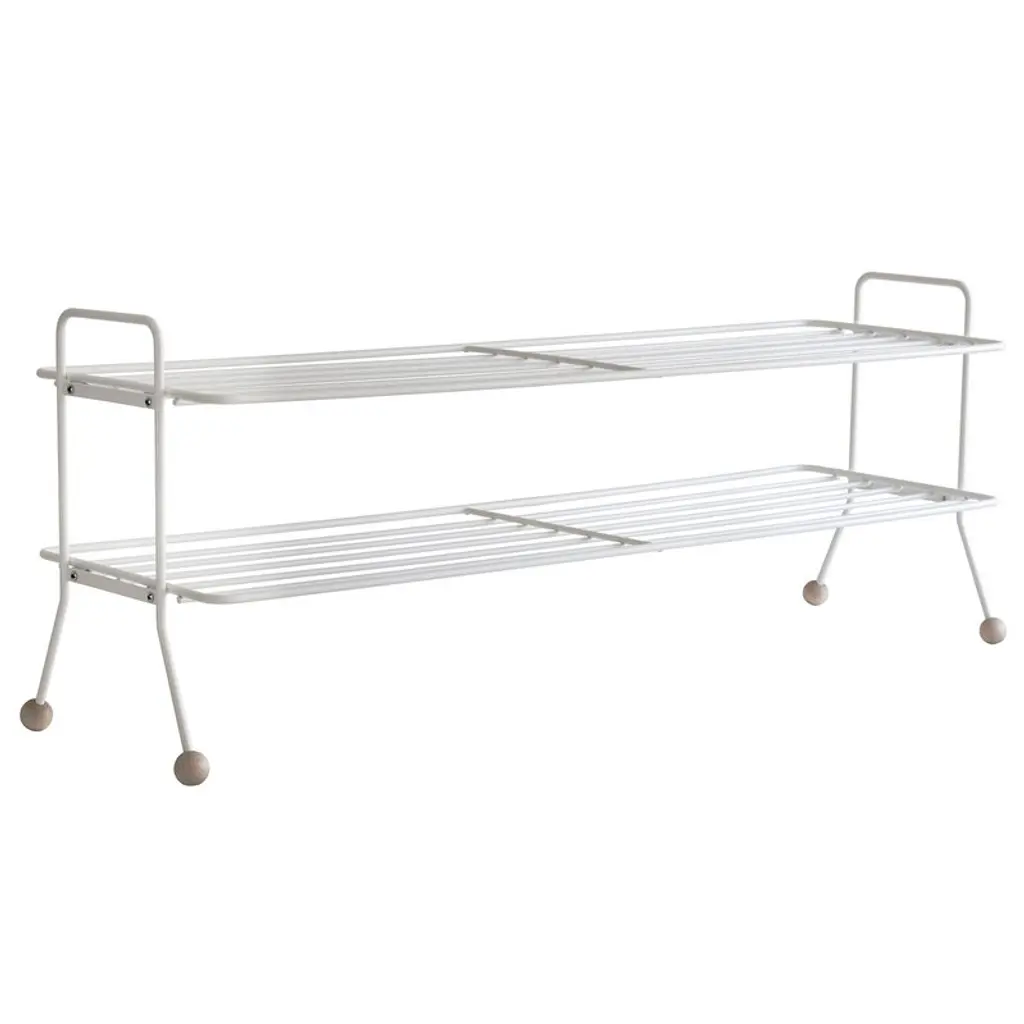 Bill Shoe Shelf, L, White