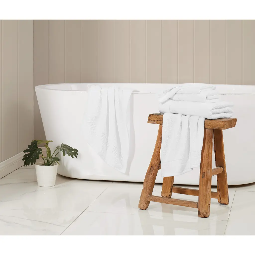 Truly Soft Quick Dry 6 Piece Towel Set - White