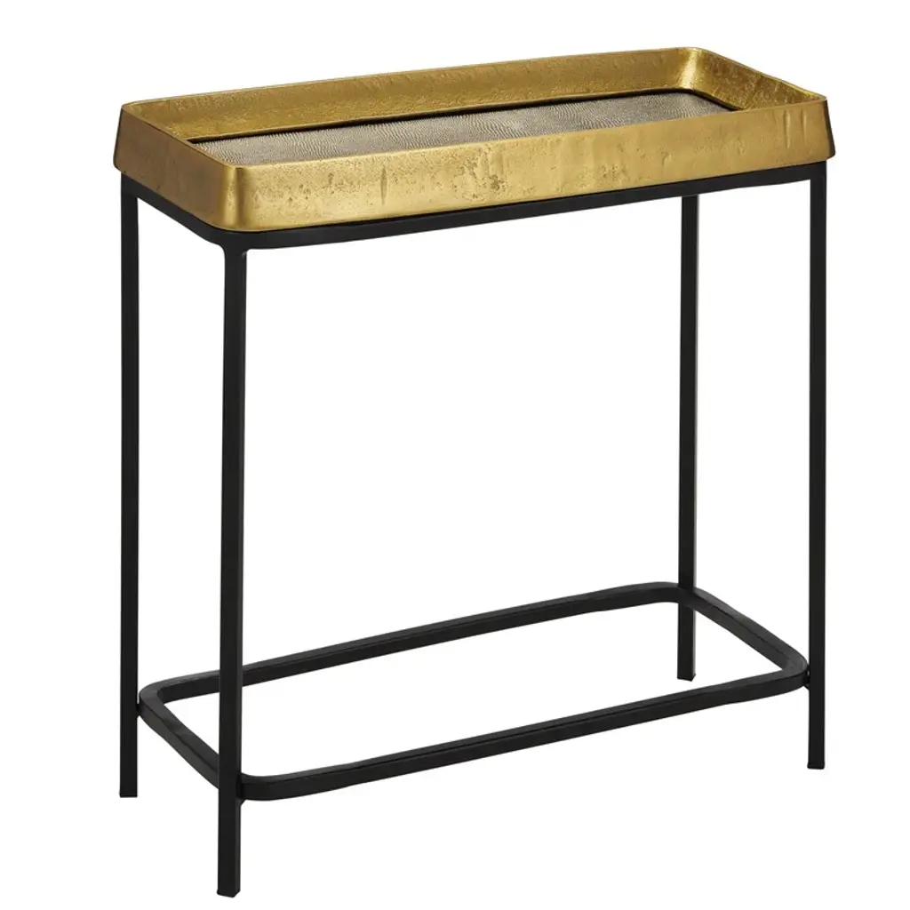 Currey And Company Tanay Brass Side Table