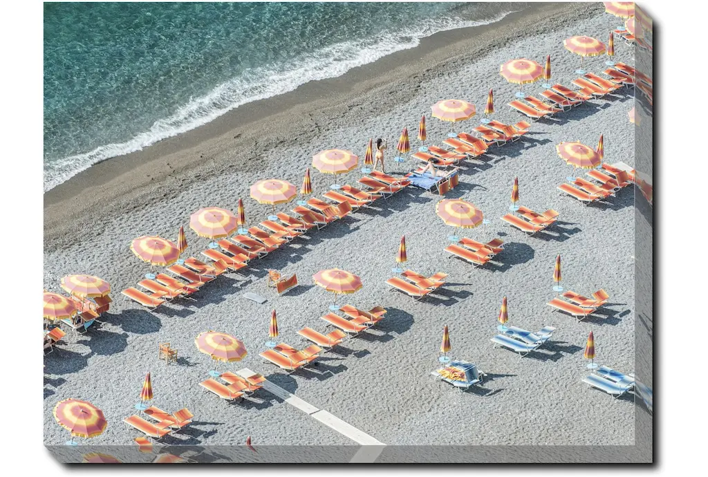 40x30 On Positano Time With Gallery Wrap Canvas | Made In The Usa | Print | Canvas Art | Horizontal