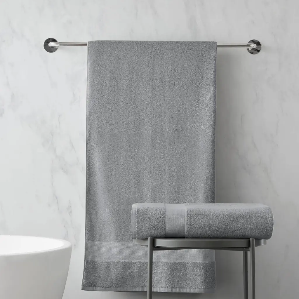 Chelsea Square Premium Turkish Cotton 500gsm Plush 6Pc Towel Set - 2-Piece - Charcoal