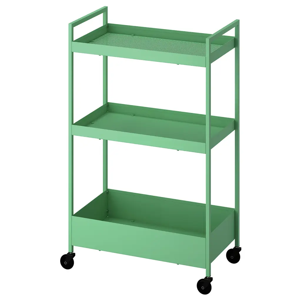 Nissafors Utility Cart - Light Green 19 7/8x11 3/4x32 5/8 "