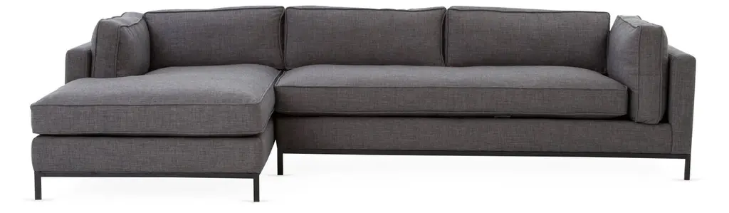 Topsham Left-facing Sectional, Charcoal