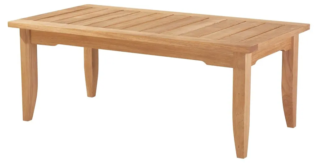 Edgewood Outdoor Teak Coffee Table, Natural