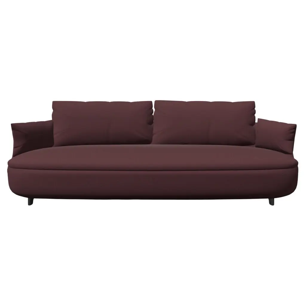 Moooi Bart Canape Sofa In Divina Md, 673 Red Upholstery