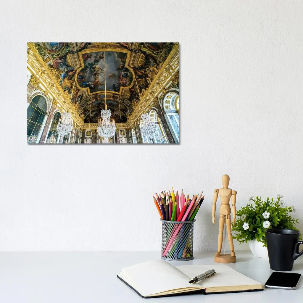 Icanvas "Palace Of Versailles, Hall Of Mirrors " By Susanne Kremer Canvas Print - 12x18x1.5