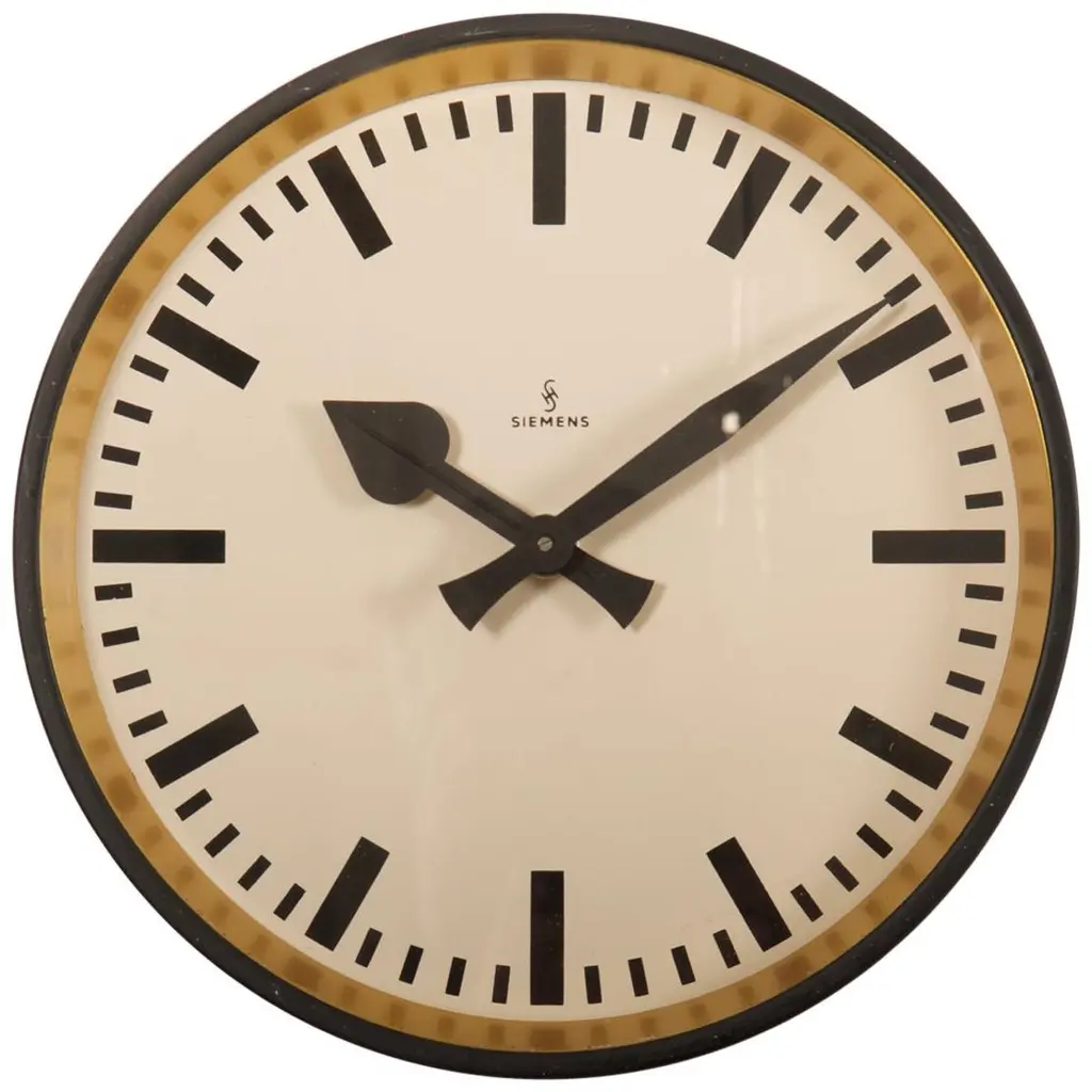 Siemens Factory, Station Or Workshop Wall Clock