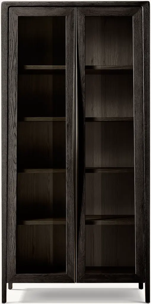 Gael Oak Glass Cabinet