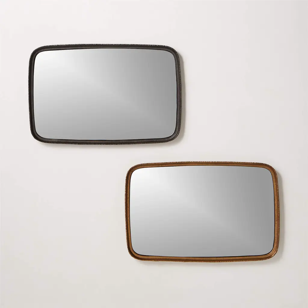 24” outlets x 30” Rectangular Decorative Wall Mirror with Rounded Corners - Project 62