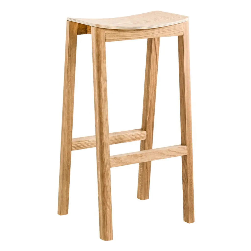 Halikko Bar Stool, 66 Cm, Oak