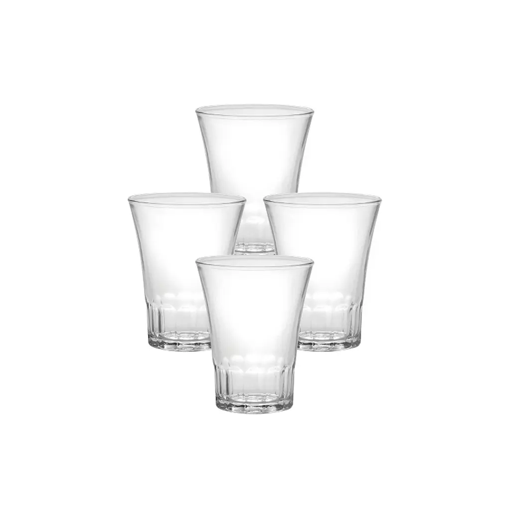 Duralex Amalfi Glass Tumbler, Set Of 4, 4.625 Ounce