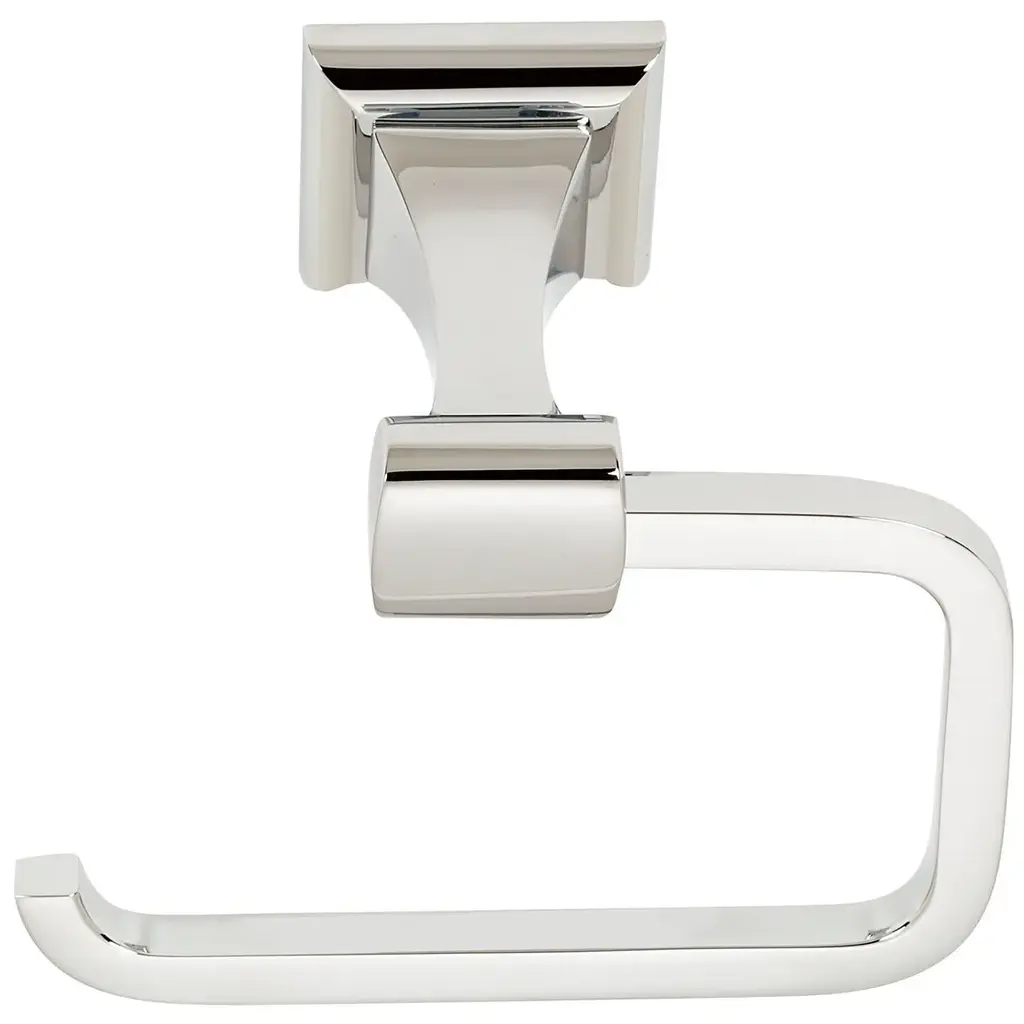 Alno Manhattan Single C Post Slide On Toilet Paper Holder - Satin Nickel