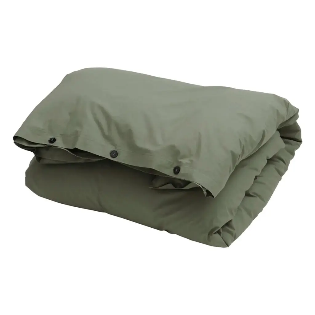 Single Duvet Cover, 150 X 210 Cm, Olive Green