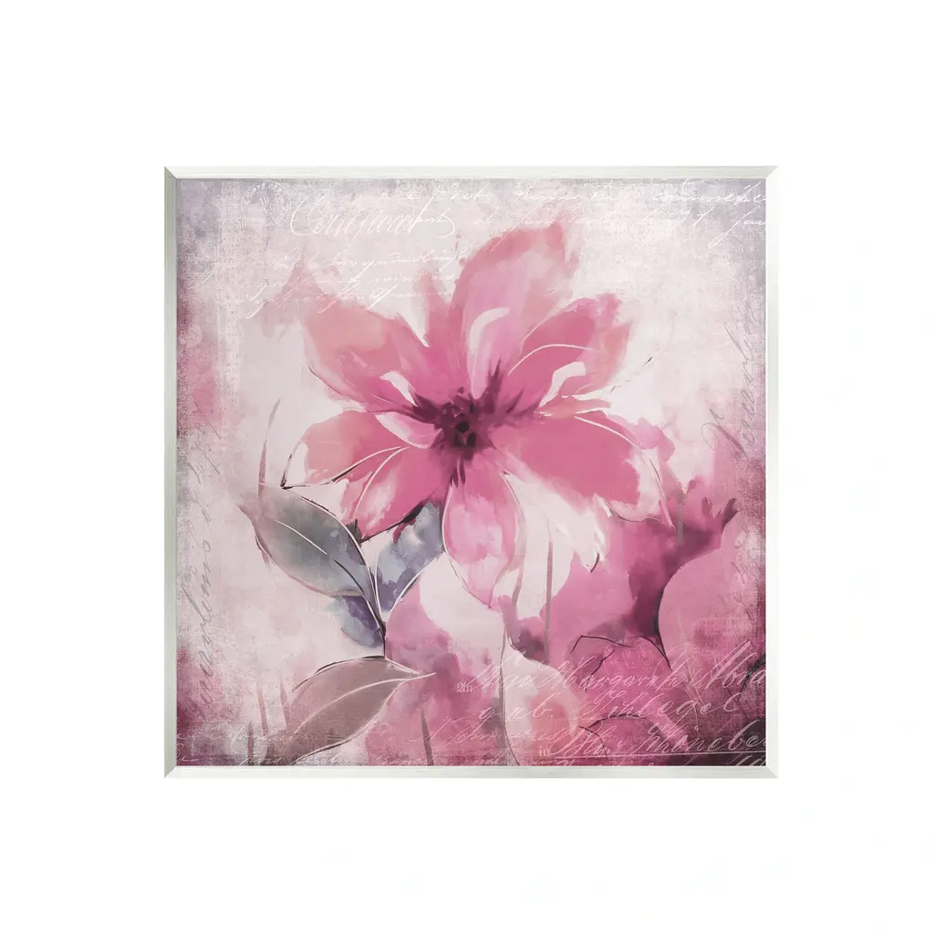 Stupell Vintage Pink Florals Wall Plaque Art Andrea Haase - 12 X 12