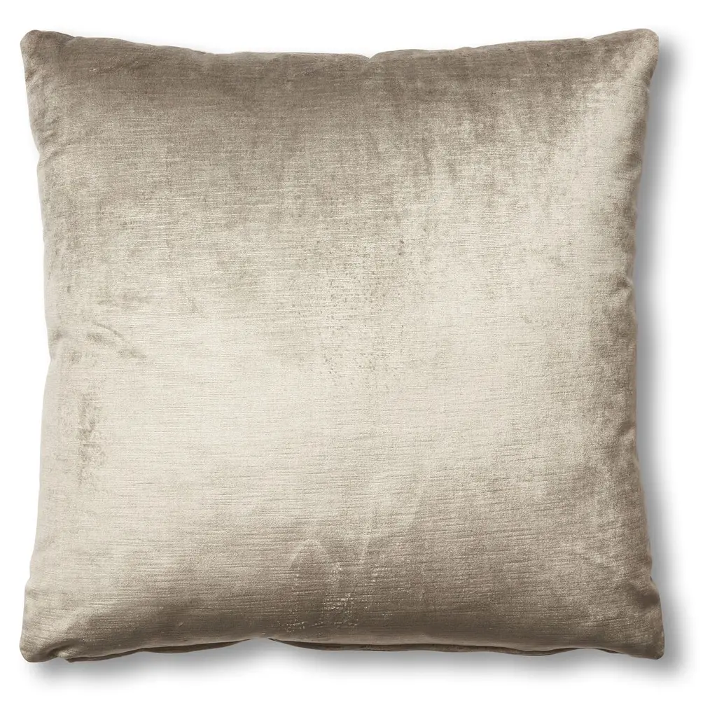 Hazel Pillow, Silver-gray Velvet