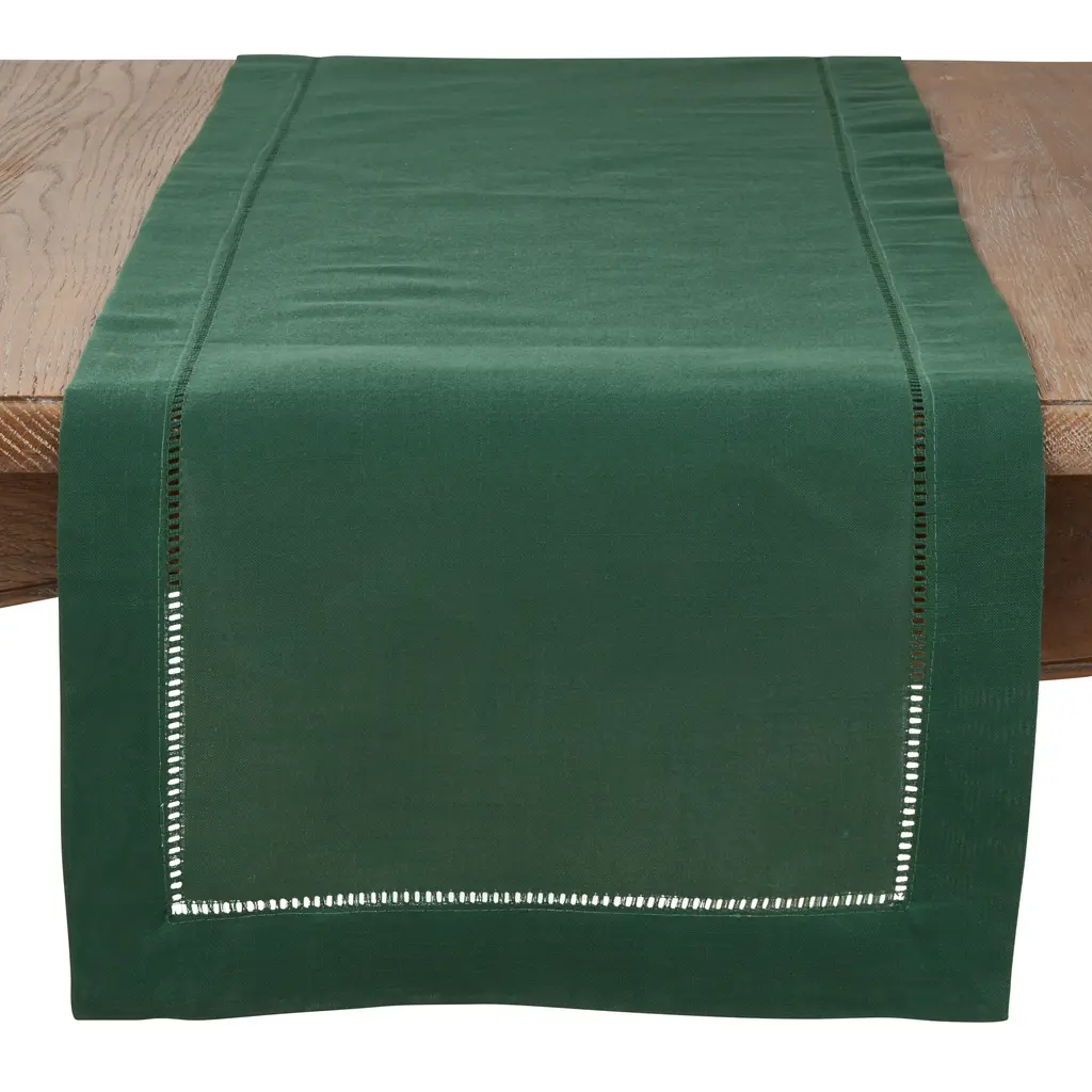 Classic Hemstitch Border Table Runner - 16"x54"
