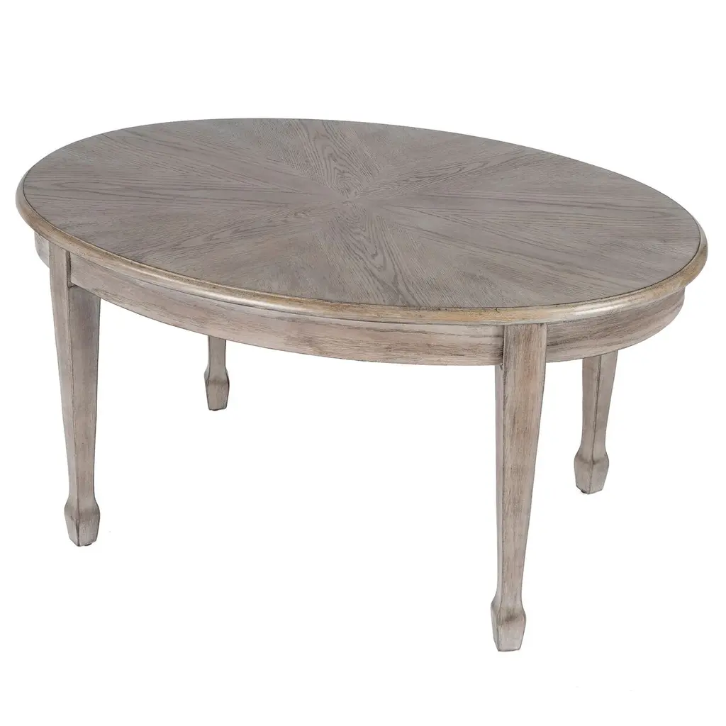Luca Oval Wood Coffee Table