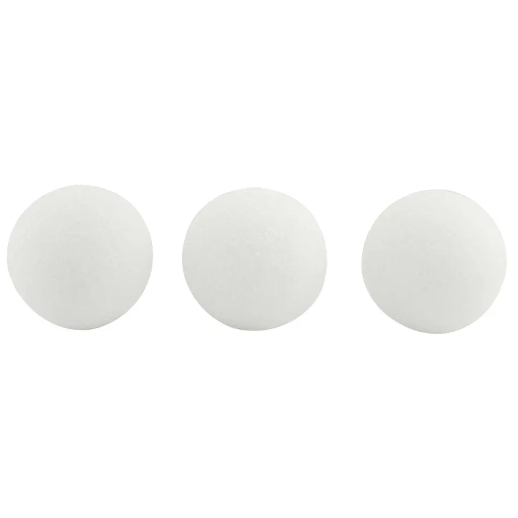Hygloss® Craft Foam Balls, 3 Inch, White, 12 Per Pack, 2 Packs