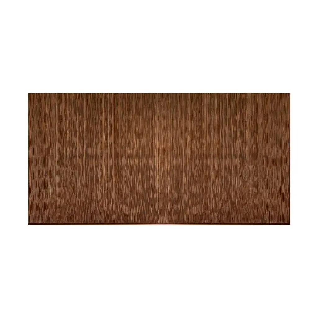 Fasäde Ripple Vertical 4-Foot X 8-Foot Pvc Wall Panel In Oil Rubbed Bronze - 4 X 8