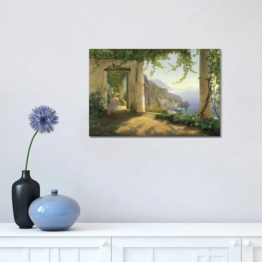Icanvas "View To The Amalfi Coast" By Carl Frederick Aagaard Canvas Print - 18x26x1.5