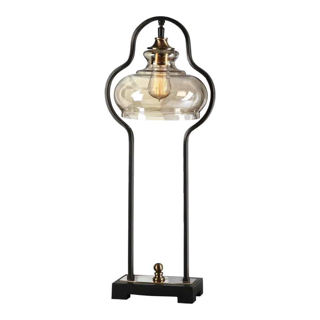 Cotulla Aged Black Desk Lamp