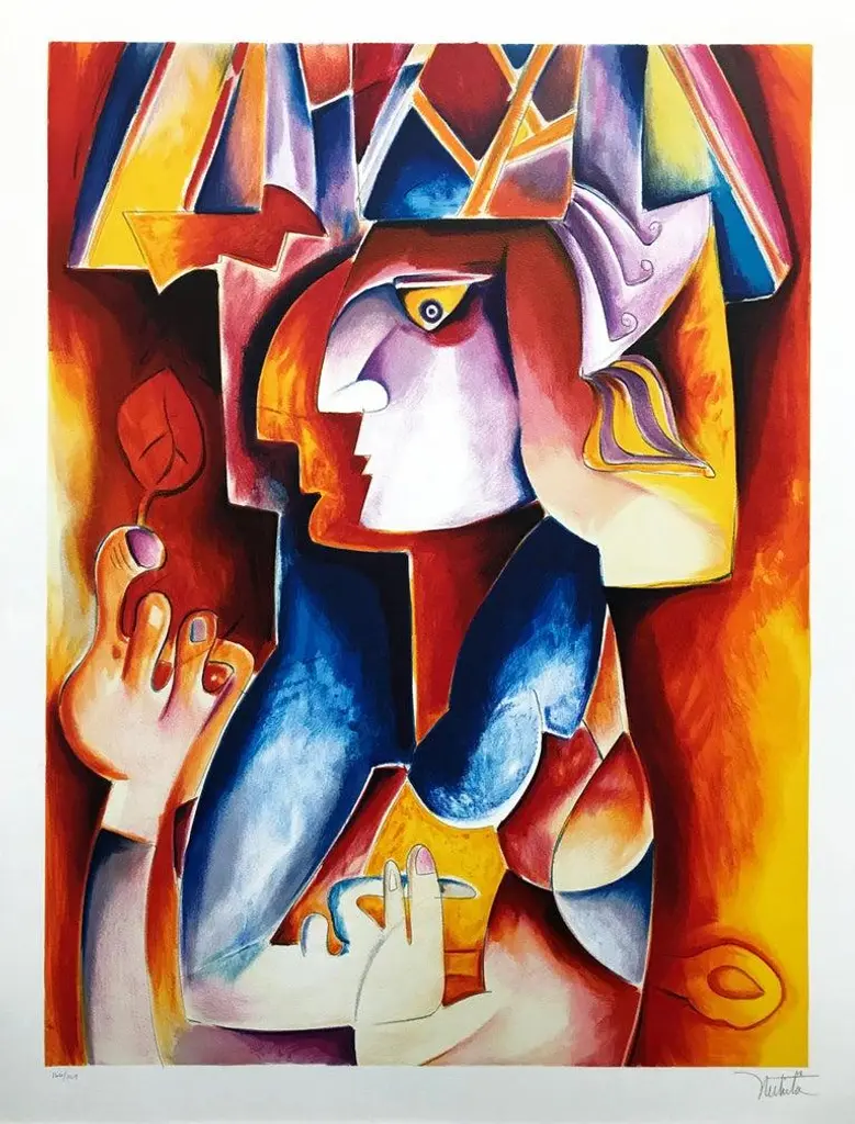 Prince Of Meudon, Alexandra Nechita Lithograph On Paper