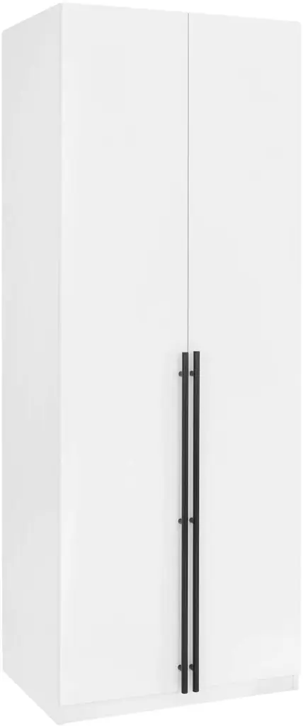 Rian Wardrobe Closet With 1 Hanging Rod, 3 Shoe Shelves, And 1 Basic Shelf - White