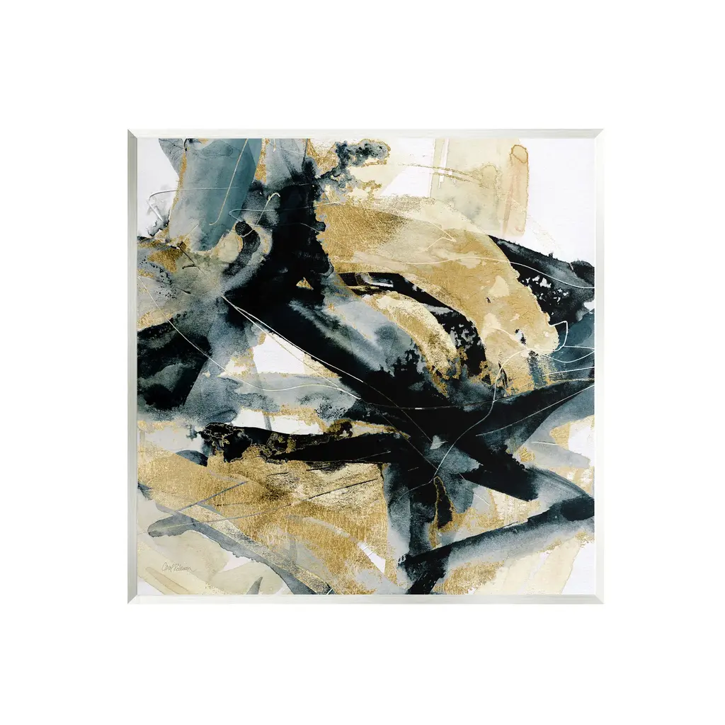 Stupell Chaotic Black & Glam Wall Plaque Art Carol Robinson - 12 X 12