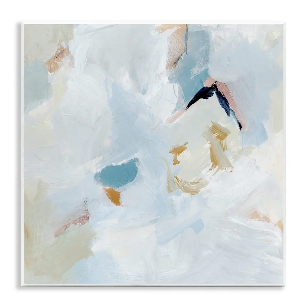 Stupell Soft Subtle Abstraction Wall Plaque Art Design By Victoria Barnes - 12 X 12