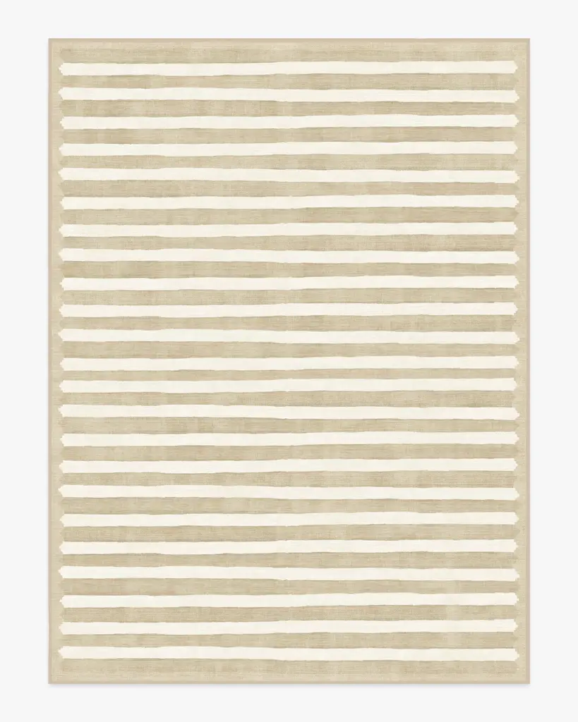 Goop Elin Stripe Latte Cream Rug