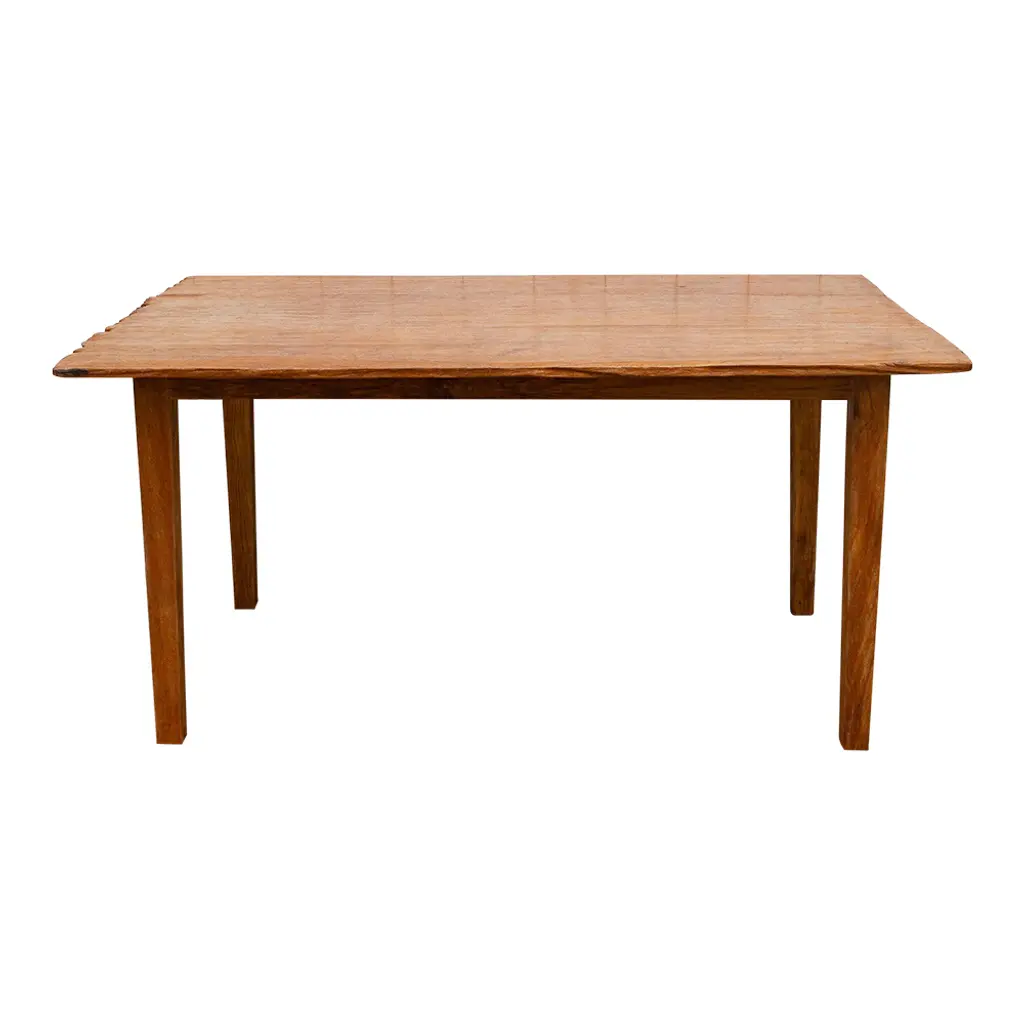 Live Edge Teak Kitchen Dining Table