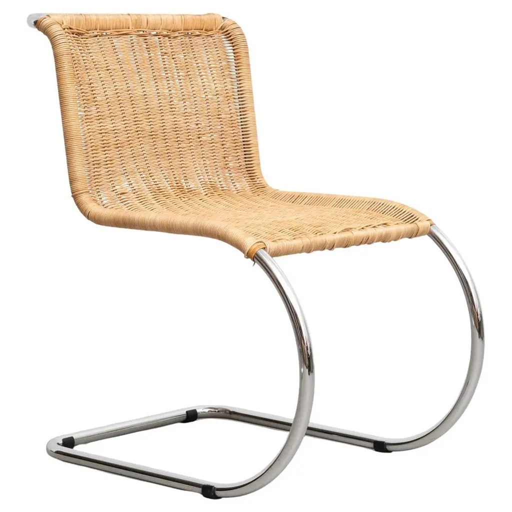 Mies Van Der Rohe B42 Rattan Easy Chair By Tecta, Circa 1960