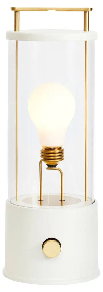 Muse Portable Indoor/outdoor Lantern, Candlenut White