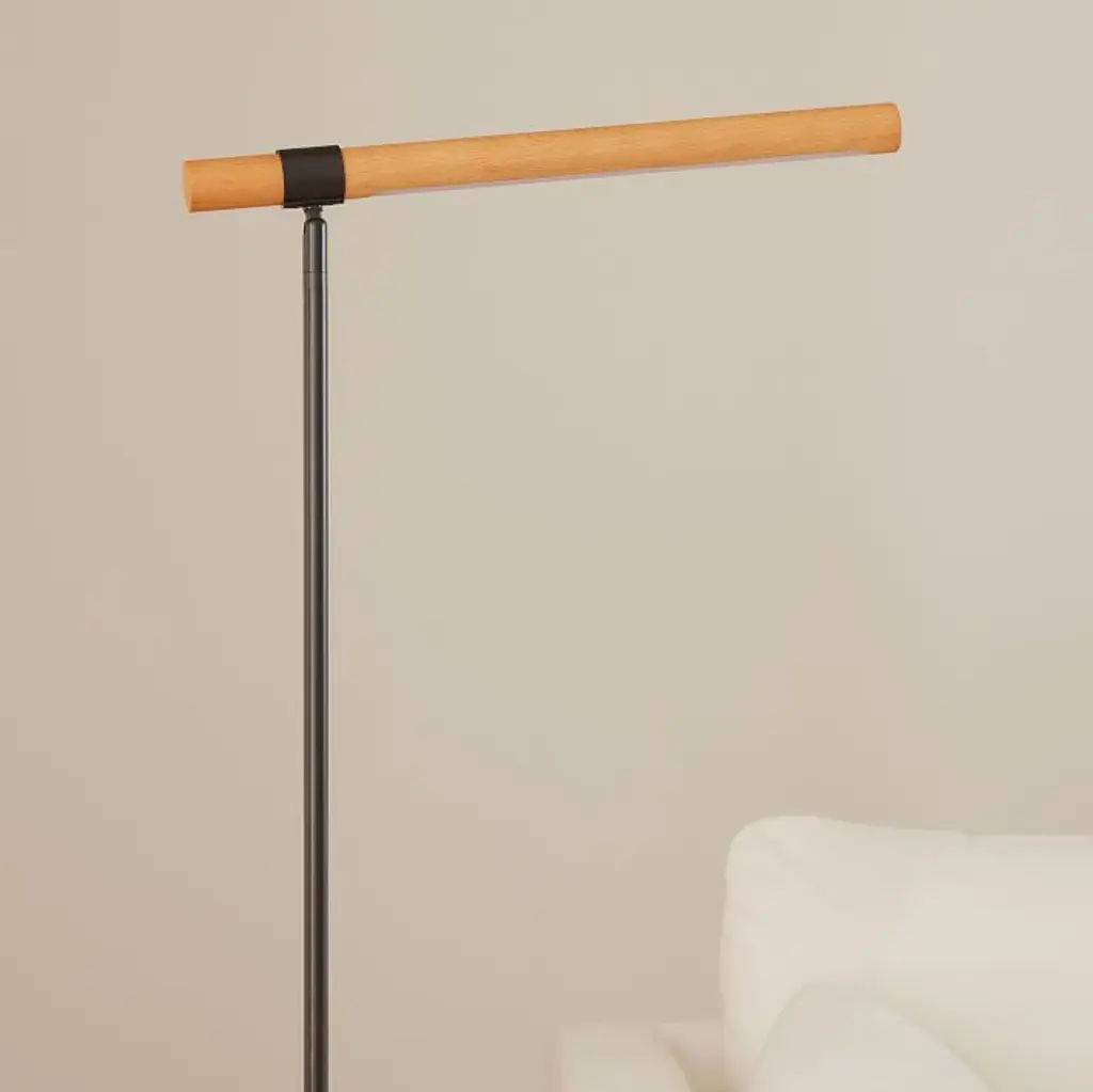 Linear fashion wood led table lamp