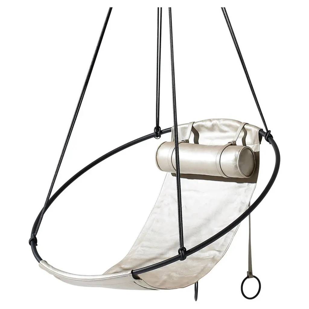 Soft Leather Sling Hanging Chair