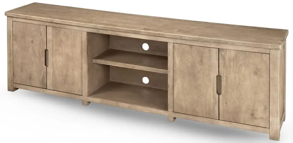 Solid Natural Parota & Mango Wood 88" Console