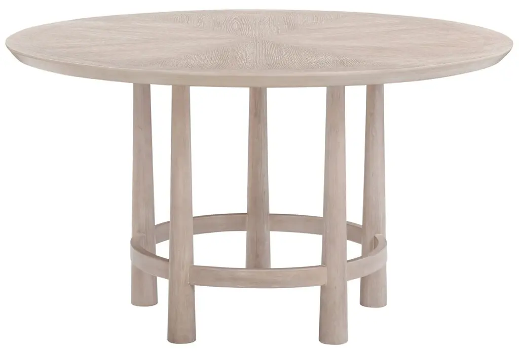 Jessica 54" Round Dining Table, White Oak